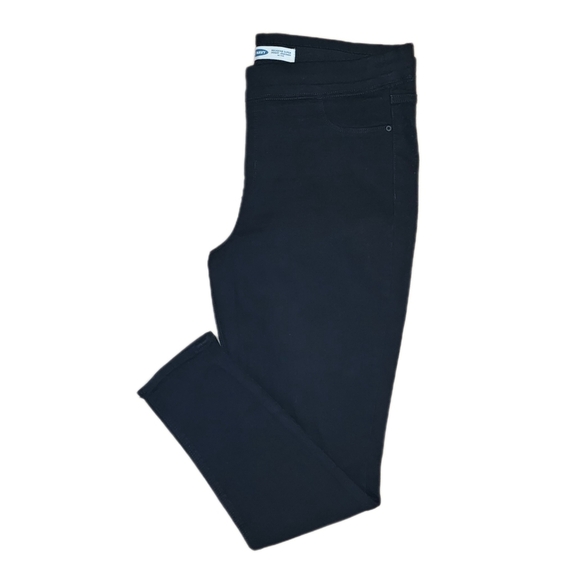 Old Navy Womens Mid-Rise Black Rockstar Super Skinny Jeggings, size 18 Long - Picture 3 of 4